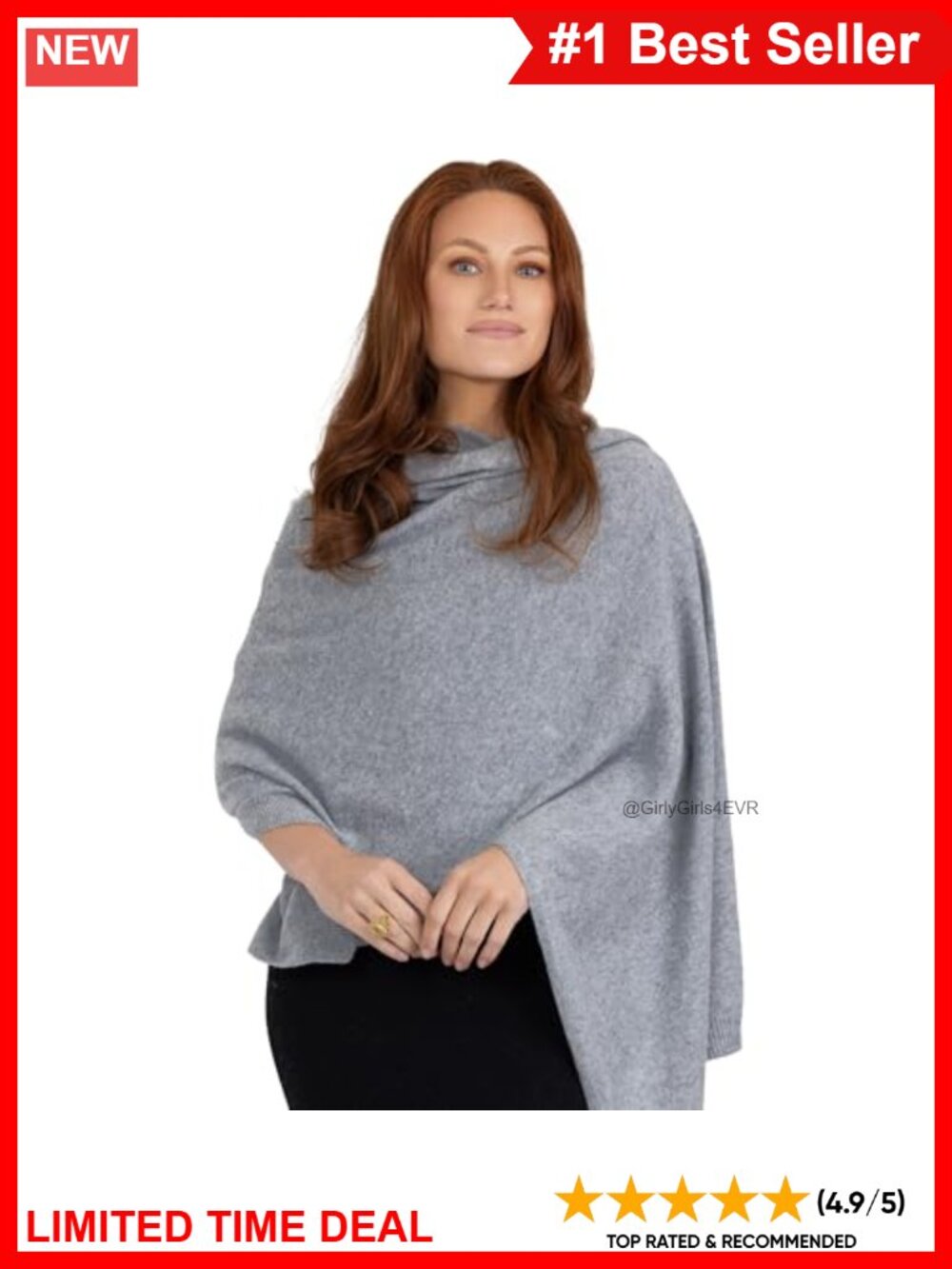 100% Cashmere Wrap Soft Scarf Stole Knitted Shawl Women Travel